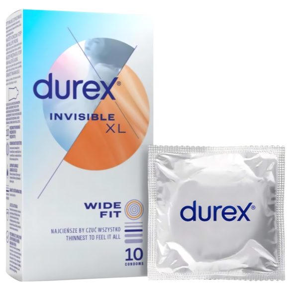 Durex Invisible XL - ekstra stor kondom (10 stk)