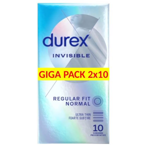 Durex Invisible Ekstra Følsom - tynne kondomer (2x10 stk)