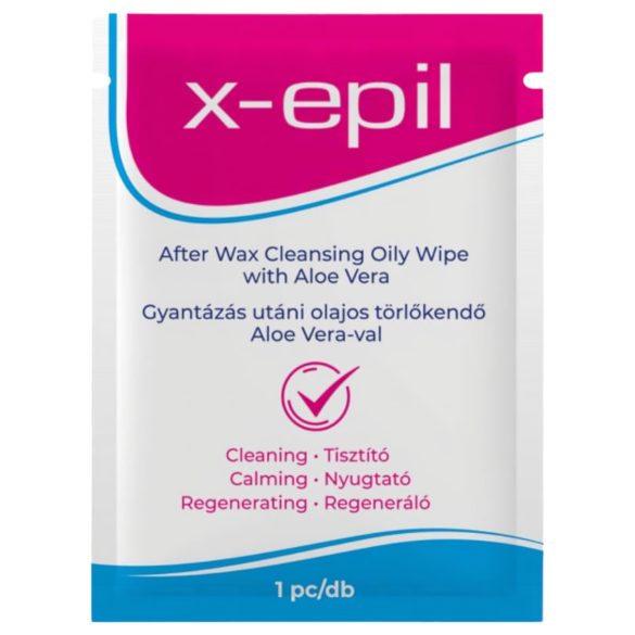 X-Epil ettervoks oljeserviett - Aloe Vera