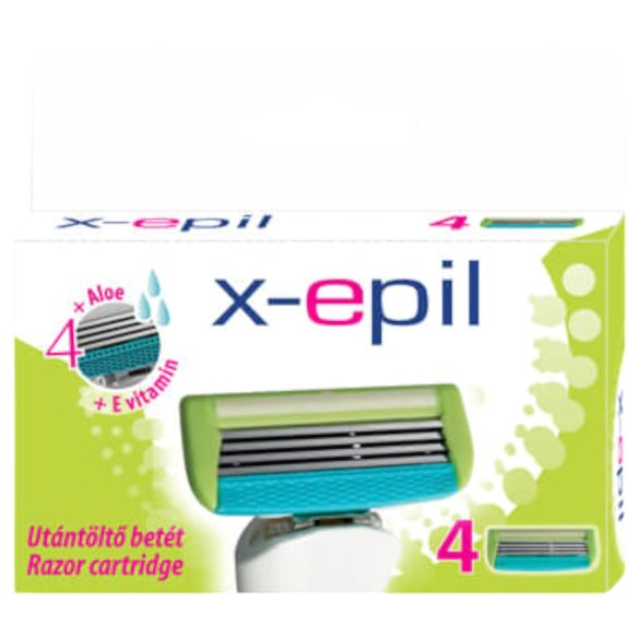 X-Epil - 4-blads barberhøvel for kvinner (4 stk)