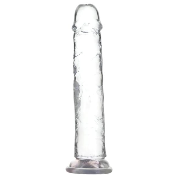 Addiction Crystal - klar dildo med sokkel - 20 cm