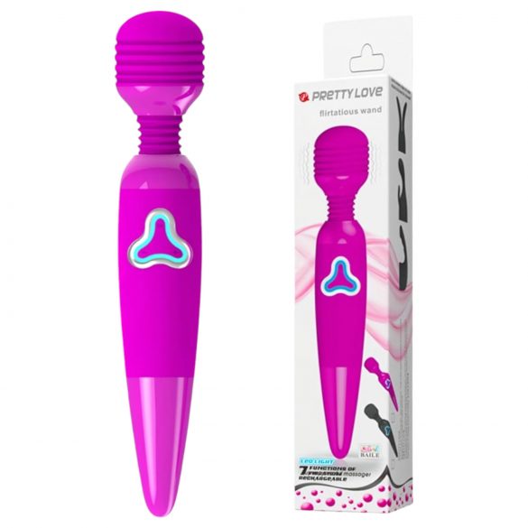 Pretty Love Wand - oppladbar vibratormassasjestav (lilla)