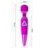 Pretty Love Wand - oppladbar vibratormassasjestav (lilla)