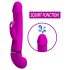 Pretty Love Henry - oppladbar sprutende vibrator med klitorisstimulator (rosa)