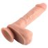 Dual Density - naturtro dildo med sugekopp - 20 cm