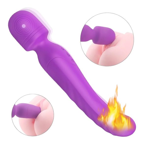 Sex HD Iris - dobbel motor varme vibrator (lilla)