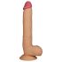 Lovetoy Kongestørrelse - sugekopp, naturtro dildo - 25cm (naturlig)