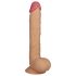 Lovetoy Kongestørrelse - sugekopp, naturtro dildo - 25cm (naturlig)