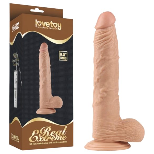 Lovetoy Real Extreme - sugekop dildo - 24cm