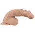 Lovetoy Real Extreme - sugekopp, naturtro dildo med testikler - 23cm (naturlig)