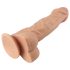 Lovetoy Real Extreme - sugekopp, naturtro dildo med testikler - 23cm (naturlig)