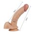 Lovetoy Real Extreme – G-punkt dildo – 21 cm (naturlig)