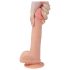 Naturlig dildo med sugekopp - 21 cm