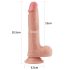 Lovetoy Naturtro Dildo - 20 cm (hudfarget)