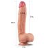 Lovetoy Nature Kuk - Naturtro, tofarget dildo 30cm