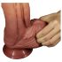 Lovetoy - realistisk dobbeltlagdildo - 26cm (natur)