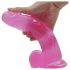 Lovetoy Jelly Studs - sugekopp dildo - 20cm (rosa)