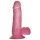 Lovetoy Jelly Studs - realistisk dildo med sugekopp - 15 cm (rosa)