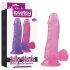 Lovetoy Jelly Studs - realistisk dildo med sugekopp - 15 cm (rosa)