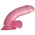 Lovetoy Jelly Studs - realistisk dildo med sugekopp - 15 cm (rosa)