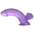 Lovetoy Jelly Studs - realistisk dildo med base - 15cm (lilla)