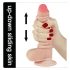 Lovetoy Sliding-Skin dildo - 18cm (naturlig)