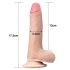 Lovetoy Sliding-Skin dildo - 18cm (naturlig)