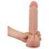 Lovetoy Sliding-Skin - Dobbel-lags dildo - 23 cm (naturlig)