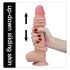 Lovetoy Sliding-Skin - Dobbel-lags dildo - 23 cm (naturlig)