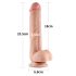 Lovetoy Sliding-Skin - Dobbel-lags dildo - 23 cm (naturlig)