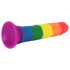 Lovetoy Prider - realistisk dildo - 19cm (regnbue)