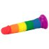 Lovetoy Prider - realistisk dildo - 19cm (regnbue)