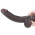 Lovetoy Sliding-Skin - Dobbel lag dildo - 23cm (brun)