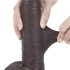 Lovetoy Sliding-Skin - Dobbel lag dildo - 23cm (brun)