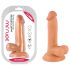 Mr. Rude - naturtro sugekoppdildo med baller, 17cm