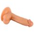 Mr. Rude - naturtro sugekoppdildo med baller, 17cm