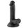 Mr. Rude – Realistisk sugekoppdildo med testikler, 17 cm (svart)