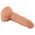 Mr. Rude - sugende dildo med baller, 19 cm (naturlig)