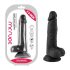 Mr. Rude - sugekopp dildo med baller - 19cm (svart)