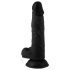 Mr. Rude - sugekopp dildo med baller - 19cm (svart)