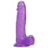 Tracy's Dog Jelly 8 - sugekopp-dildo med testikler (lilla)