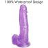 Tracy's Dog Jelly 8 - sugekopp-dildo med testikler (lilla)