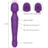 Tracy's Dog Wand - pulserende massasjevibrator (lilla)