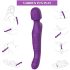 Tracy's Dog Wand - pulserende massasjevibrator (lilla)