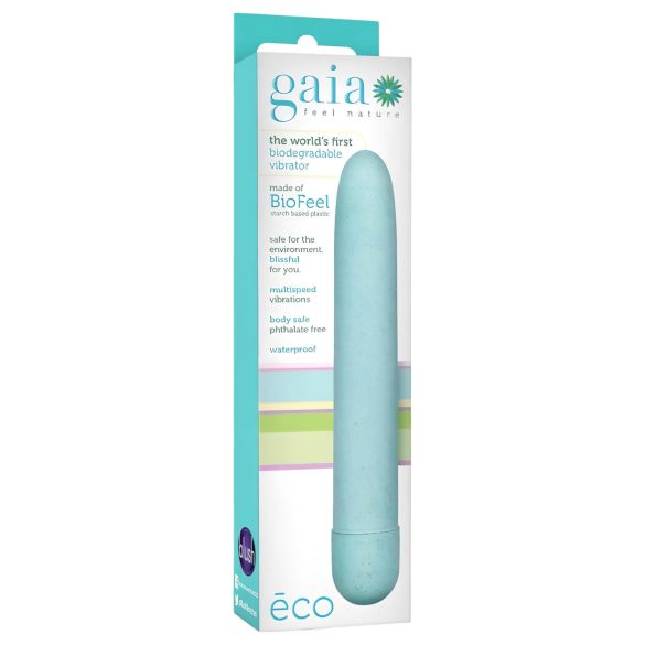 Gaia Eco L - miljøvennlig stor blå vibrator