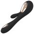 LELO Soraya Wave - oppladbar, bølgete vibrator med klitorisarm (svart)