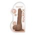 RealRock Dong 9 - lifelike dildo with balls (23cm) - dark natural