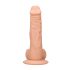 RealRock Dong 10 - naturtro, realistisk dildo med baller (25cm)