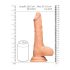 RealRock Dong 10 - naturtro, realistisk dildo med baller (25cm)