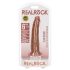 RealRock Slim - realistisk dildo 15,5cm (mørk natur)